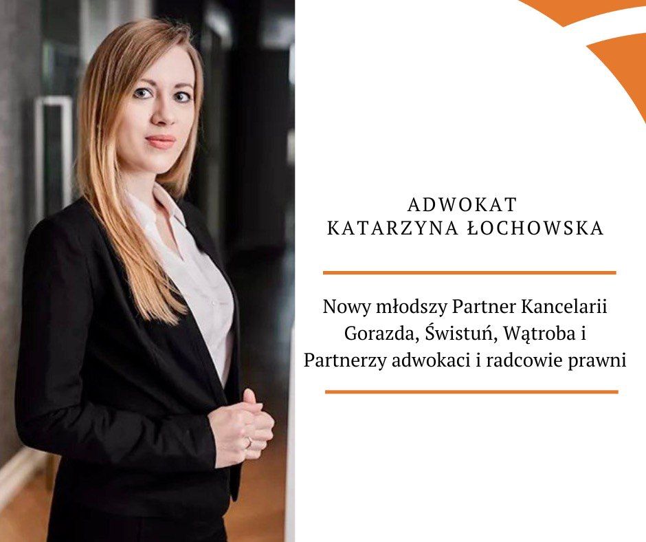 Nowy młodszy Partner Kancelarii Gorazda, Świstuń, Wątroba i Partnerzy adwokaci i radcowie prawni